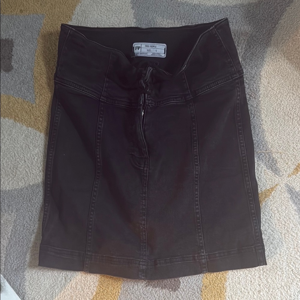 Black Denim Skirt 6